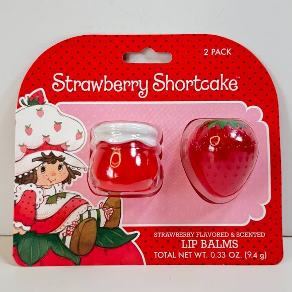 Taste Beauty Strawberry Shortcake Lip Balms 2 Strawberry Flavored Lip Balms - Picture 3 of 5